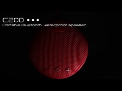 Le haut-parleur Bluetooth sans fil vert de l'armée de petite taille Matériau Farbic 800mAh 10M