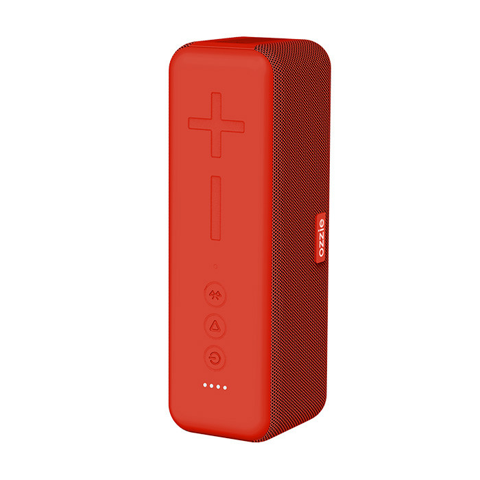 Système haut-parleur Bluetooth extérieur rouge de type C sans fil 640g Mp3 Wav Ape Flac Format de musique