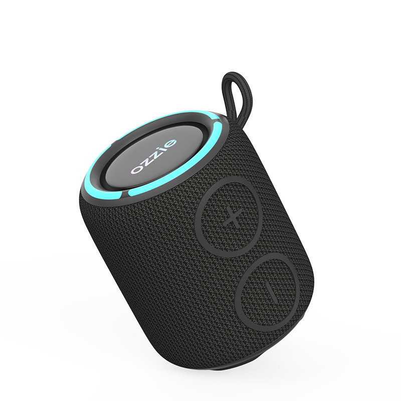 Haut-parleur sans fil portatif imperméable à l'eau IPX7 avec les lumières colorées de RVB LED
