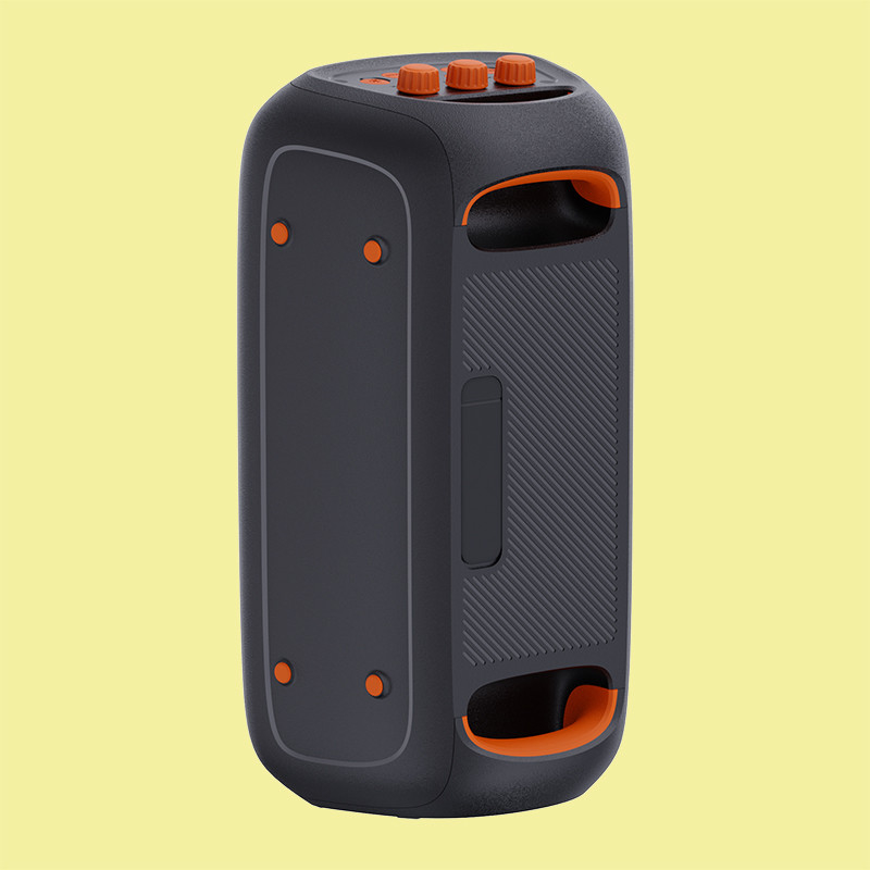 Bluetooth noir V5.3 haut-parleur extérieur avec batterie 4\u03a9 Impédance ABS Fer