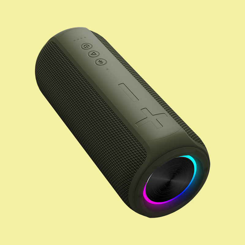 5V 2A 30W Puissant haut-parleur Bluetooth basse LED avec carte SD AUX IN