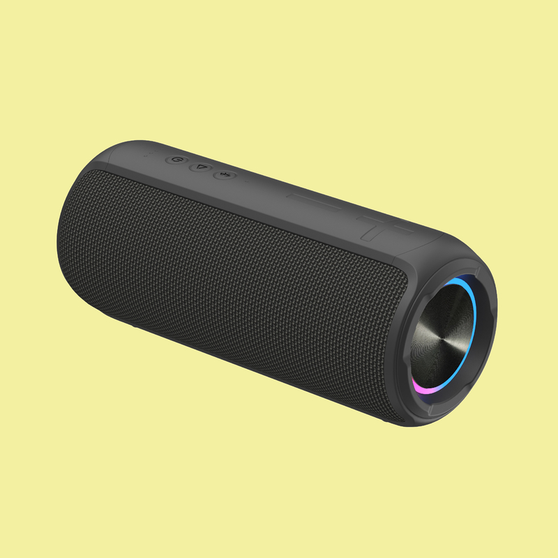 haut-parleur Bluetooth portable à LED avec TPU ABS textile 10W * 2 sortie pour l'appariement TWS et les mains libres appel