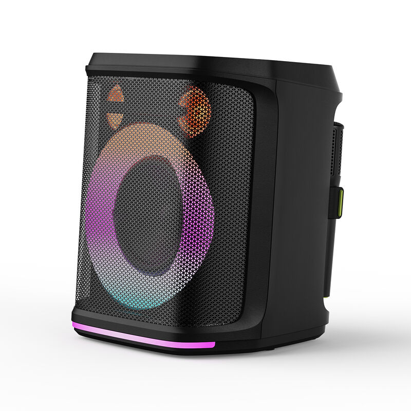 Enceinte de soirée extérieure 120W avec basses profondes et microphone sans fil pour le karaoké Bluetooth