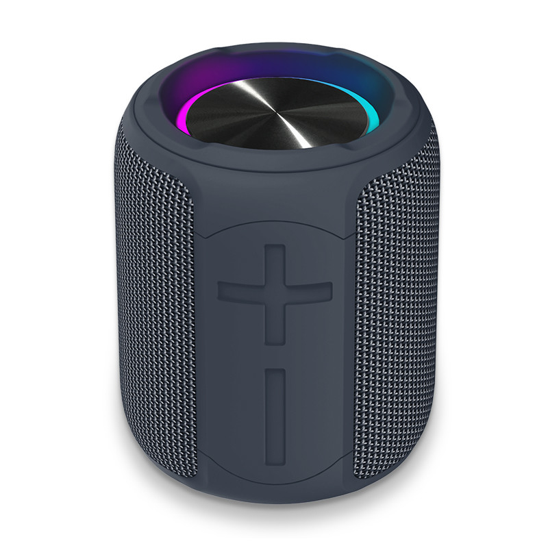 Haut-parleur imperméable sans fil de BT 5,0 avec la double lumière du son stéréo RVB de 360 degrés